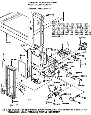 Control panel parts