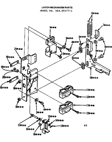 Latch mechanism parts