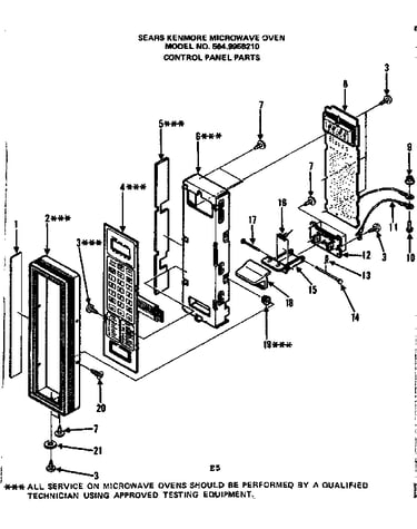 Control panel parts