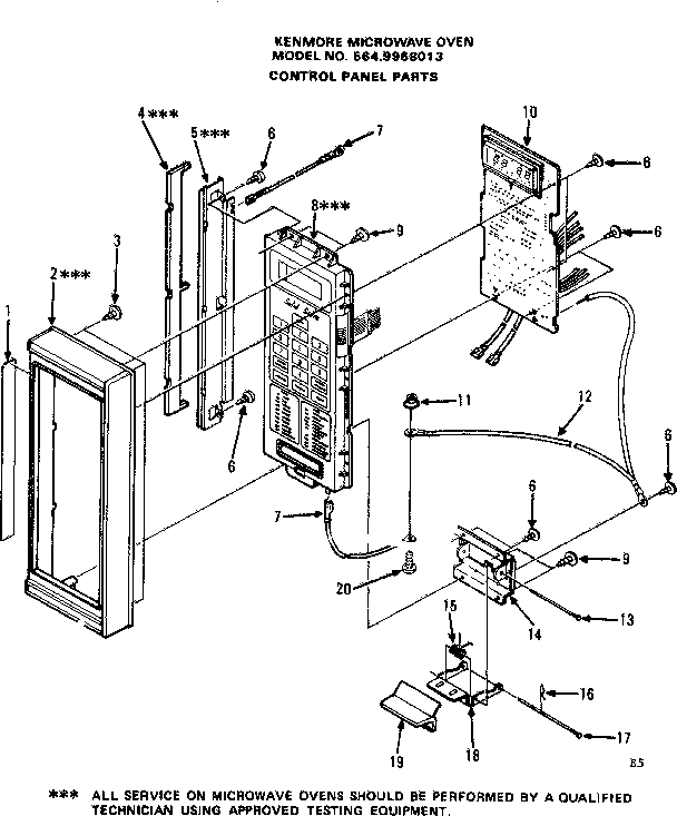 Control panel parts