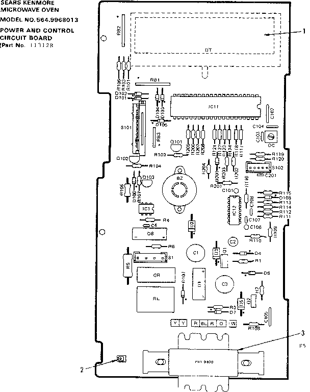 POWER AND CONTROL CIRCUIT BOARD