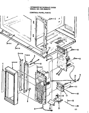 Control panel parts
