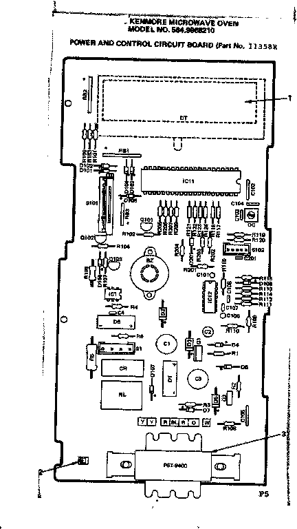 POWER AND CONTROL CIRCUIT BOARD