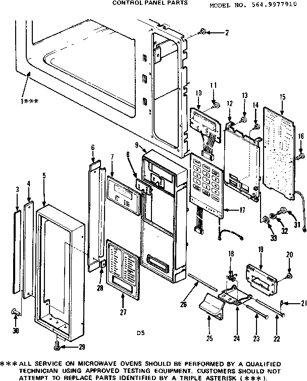 Control panel parts