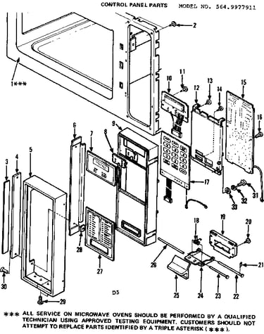 Control panel parts