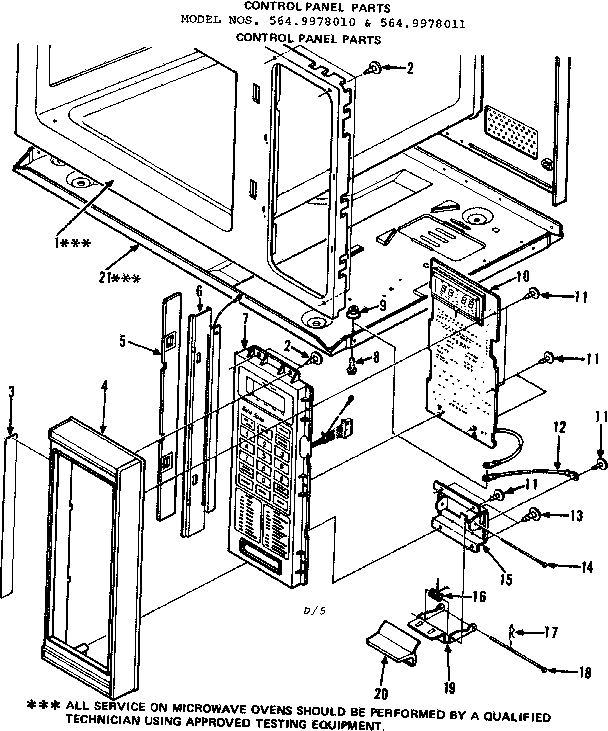 Control panel parts