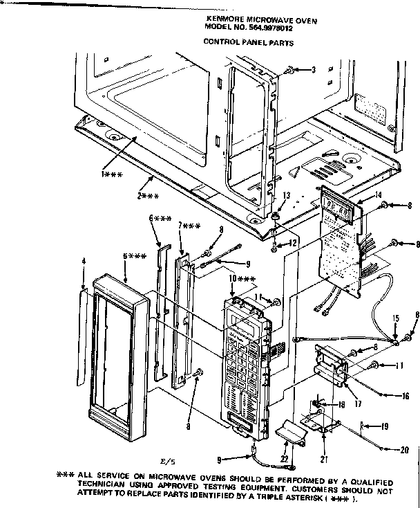 CONTROL PANEL PARTS