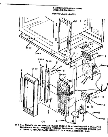 Control panel parts