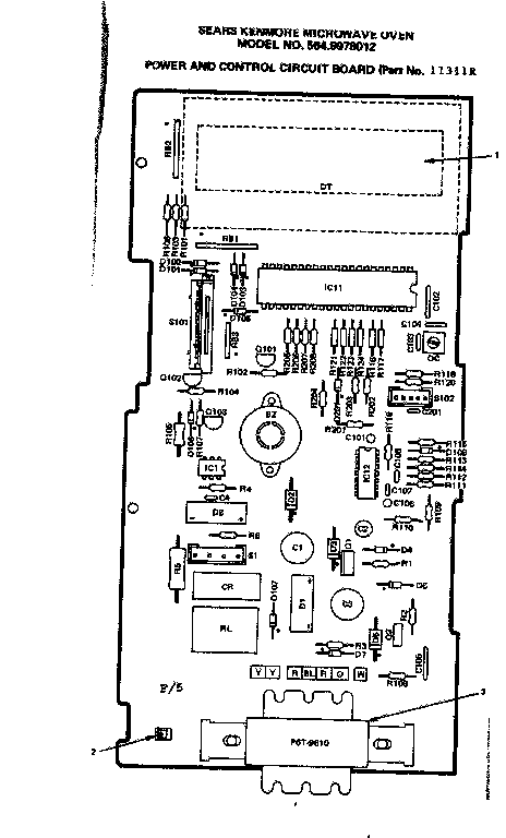 POWER AND CONTROL CIRCUIT BOARD