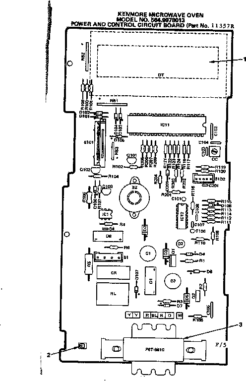 POWER AND CONTROL CIRCUIT BOARD