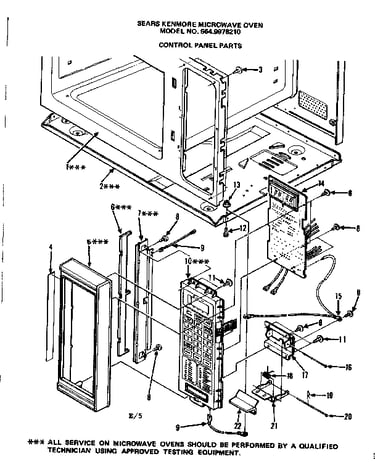 Control panel parts
