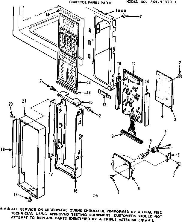 Control panel parts