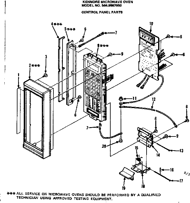 Control panel parts