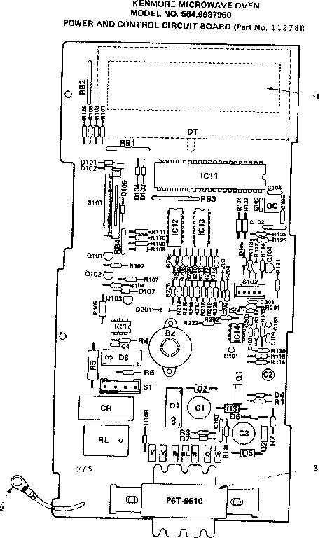 POWER AND CONTROL CIRCUIT BOARD