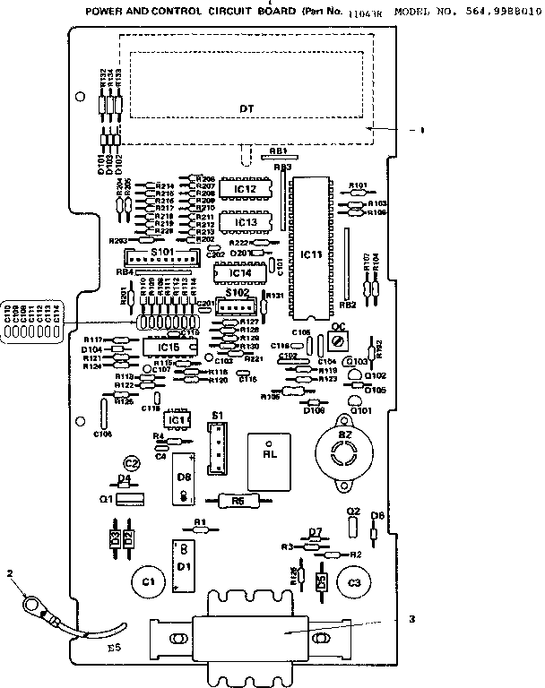 POWER AND CONTROL CIRCUIT BOARD