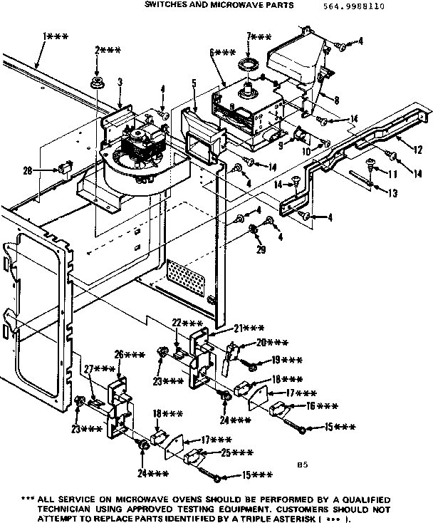 Switches and microwave parts