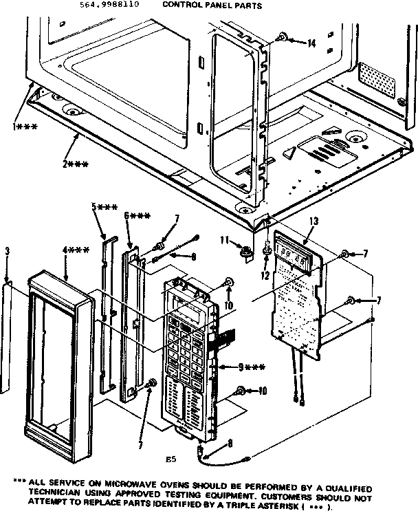 Control panel parts