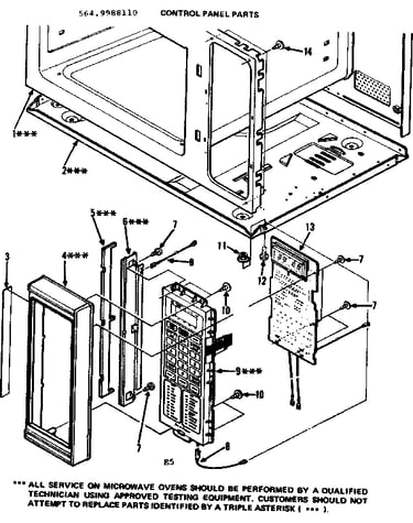 Control panel parts