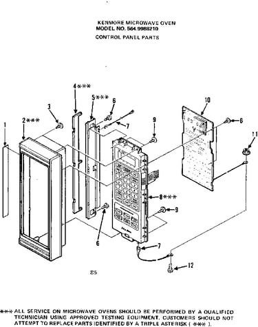 Control panel parts