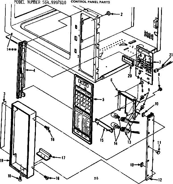 Control panel parts