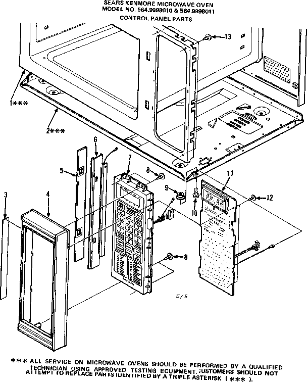 Control panel parts