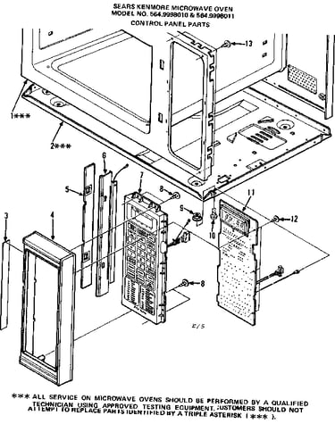 Control panel parts