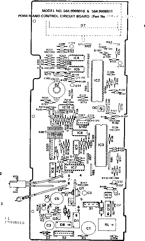 POWER AND CONTROL CIRCUIT BOARD