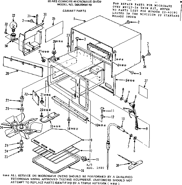 Cabinet parts