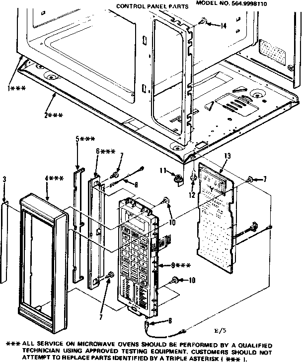 Control panel parts