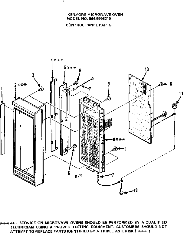 Control panel parts