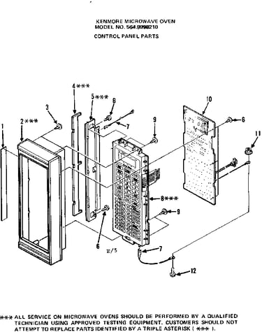 Control panel parts