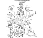 Kenmore 5649998280 convection oven/cavity parts diagram