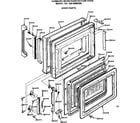 Kenmore 5649998280 convection oven/door parts diagram