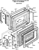 Convection oven/door parts