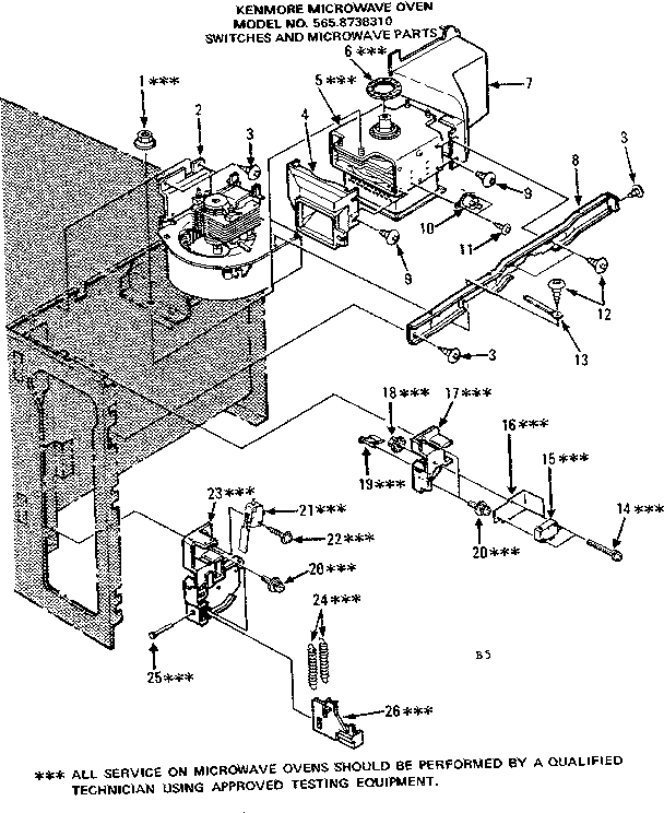 Switches and microwave parts