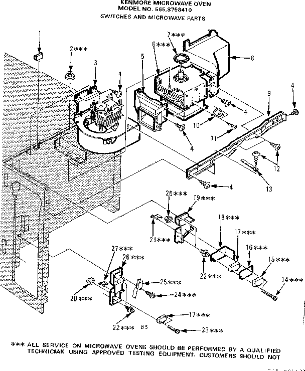 Switches and microwave parts
