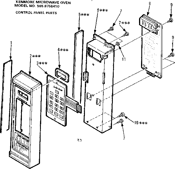 Control panel parts