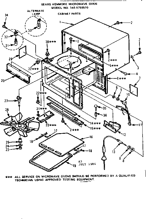 CABINET PARTS