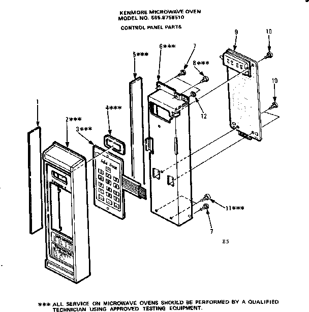 CONTROL PANEL PARTS