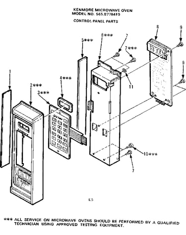 Control panel parts