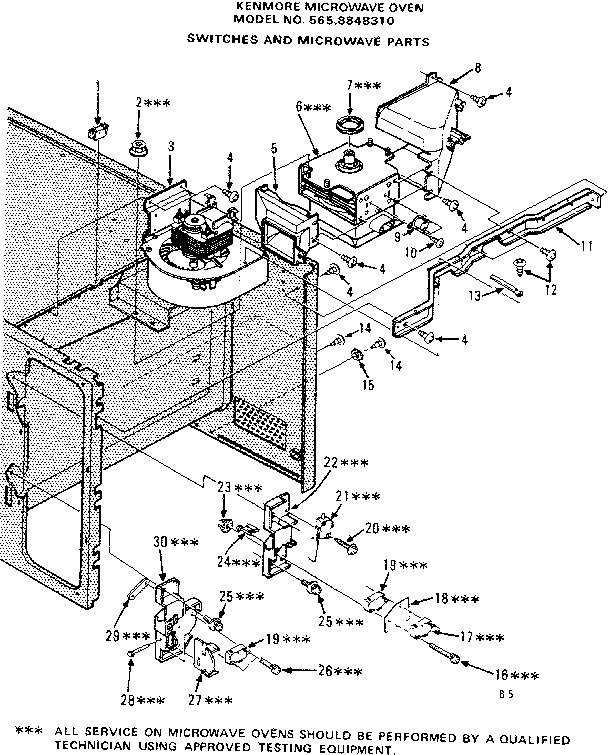 Switches and microwave parts