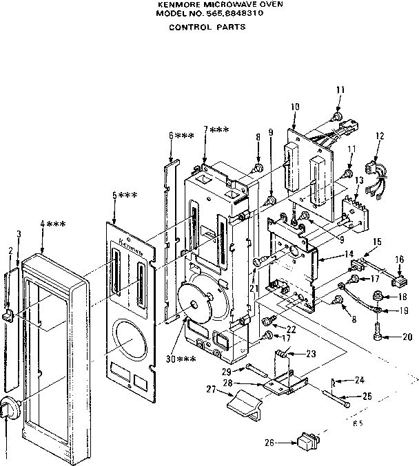Control panel parts