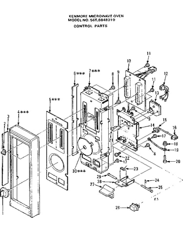 Control panel parts