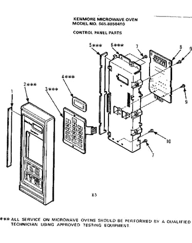 Control panel parts