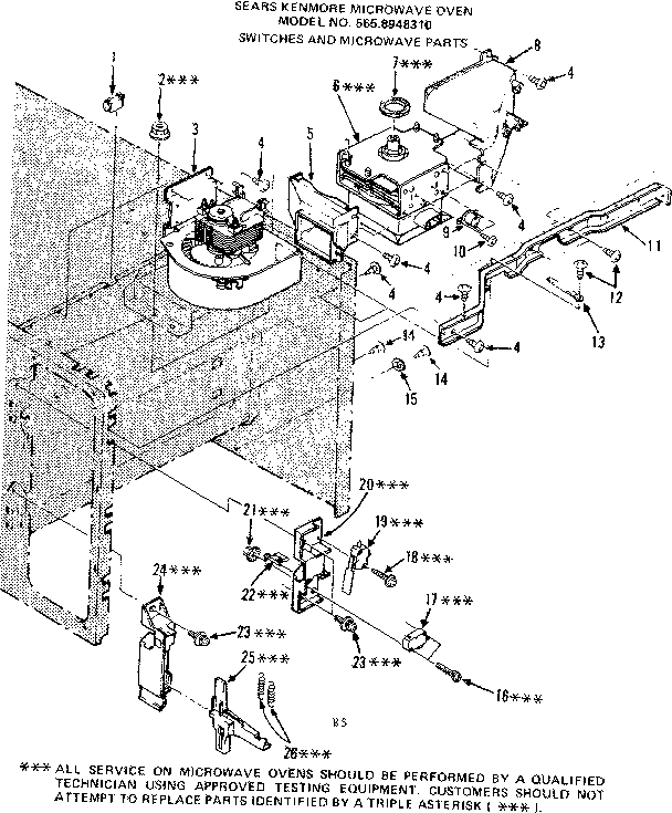 SWITCHES AND MICROWAVE PARTS