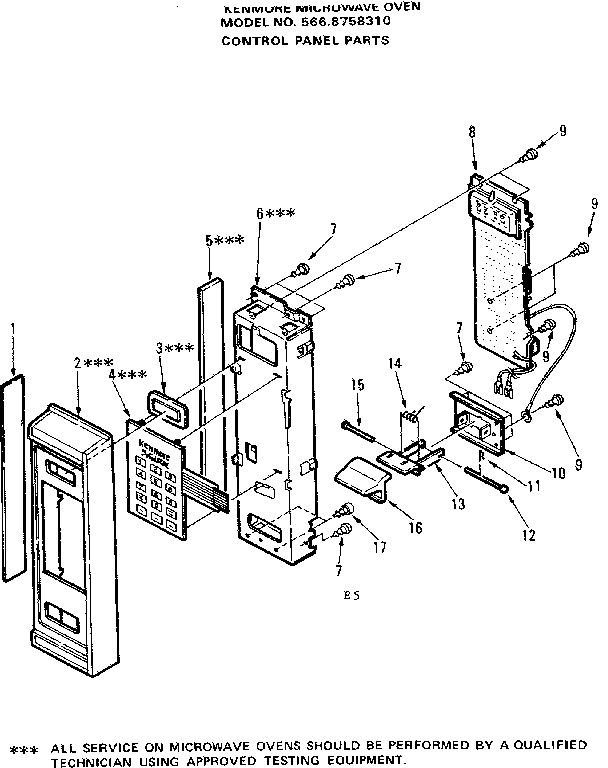Control panel parts