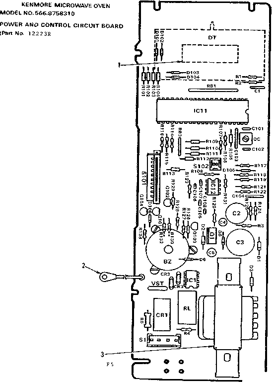 POWER AND CONTROL CIRCUIT BOARD