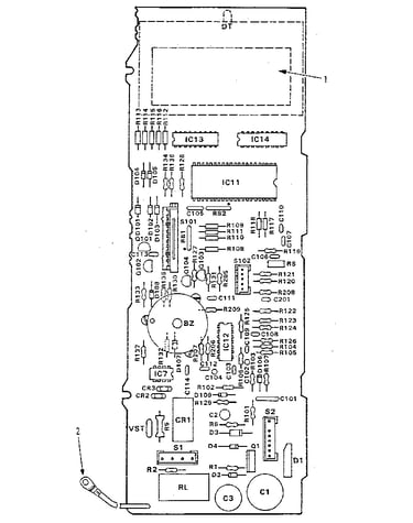 Power and control circuit board part no. 11698r