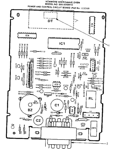 Power and control circuit board part no. 12356r