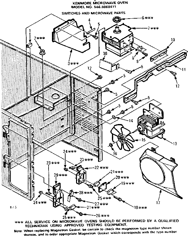 Switches and microwave parts